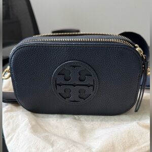 Tory Burch Navy Leather Crossbody Bag